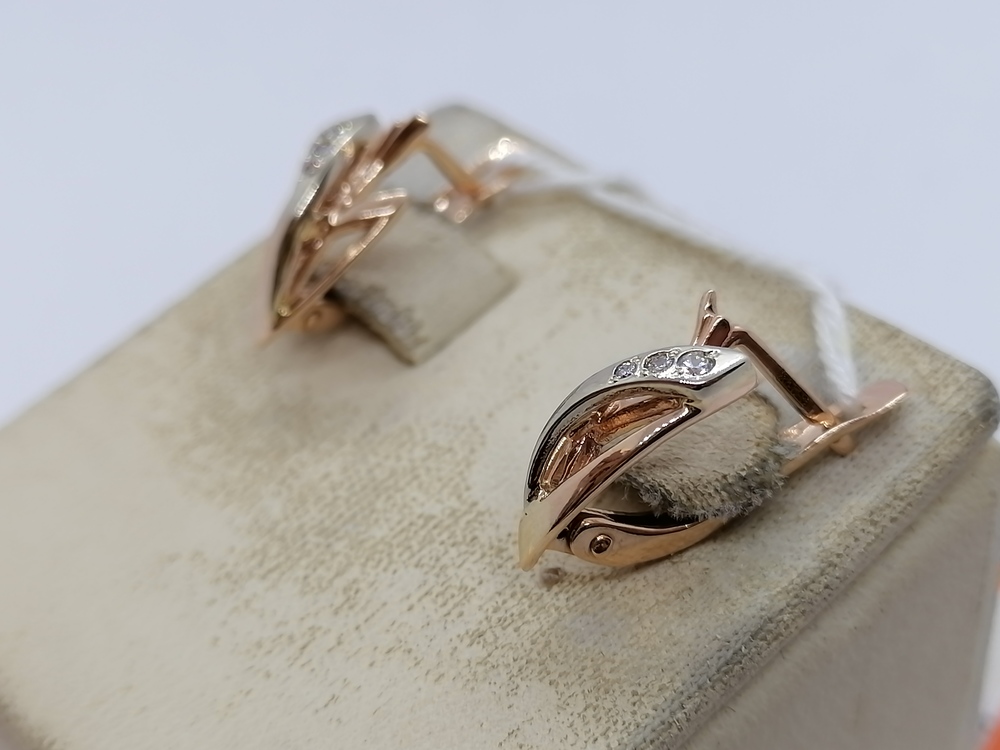 СЕРЬГИ С КАМНЯМИ (Au 585)