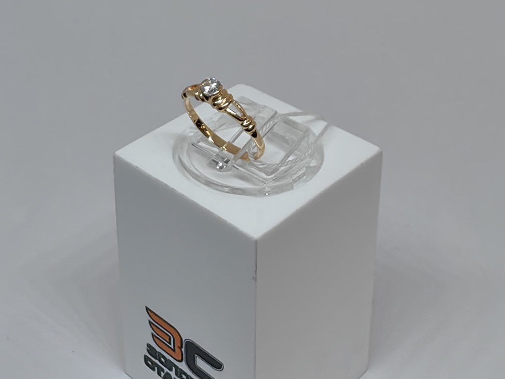 КОЛКМ585 КОЛЬЦО С КАМНЕМ (Au 585)