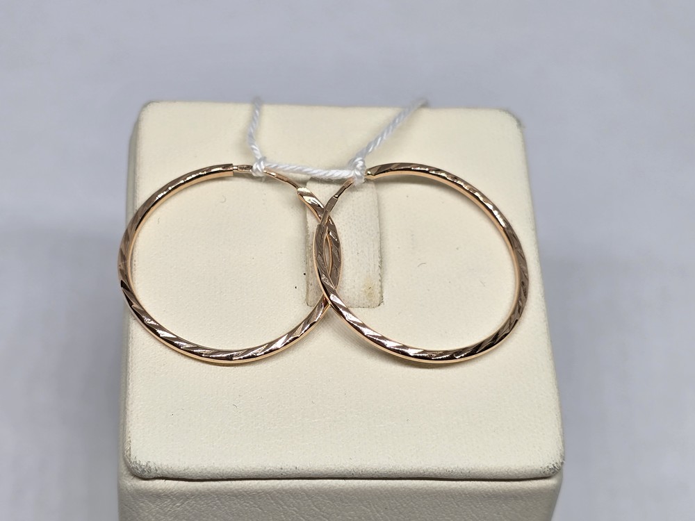 СКОН585 СЕРЬГИ КОНГО (Au 585)