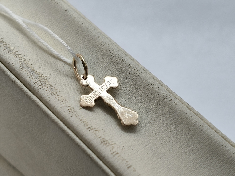 ПОДКБК585 ПОДВЕСКА КРЕСТ БЕЗ КАМНЯ (Au 585)