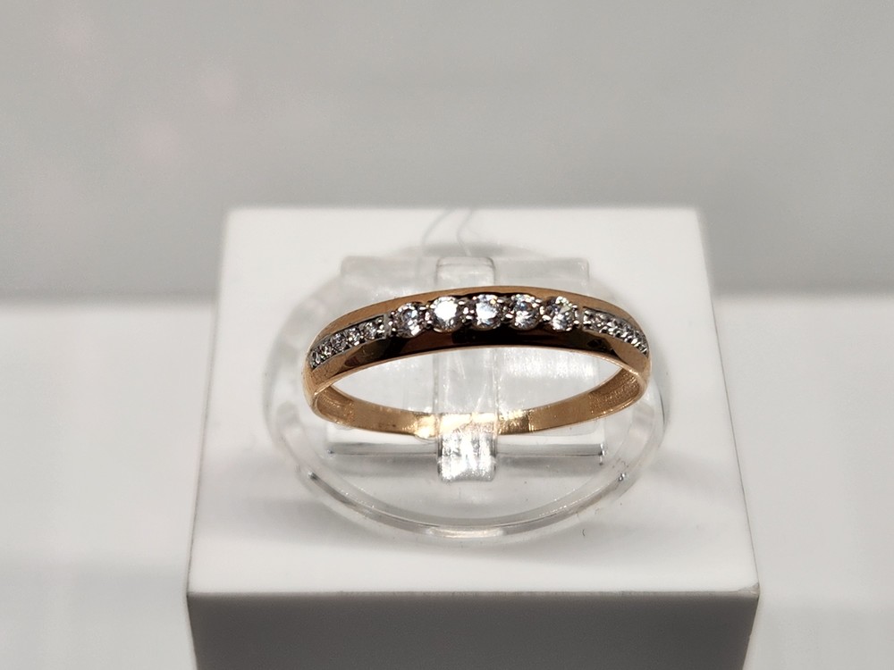 КОЛЬЦО С КАМНЯМИ (Au 585)