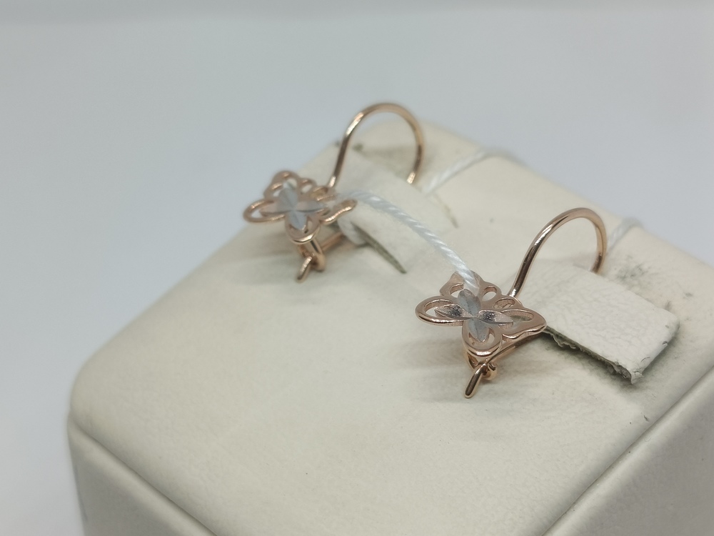 СБКМ585 СЕРЬГИ БЕЗ КАМНЯ (Au 585)