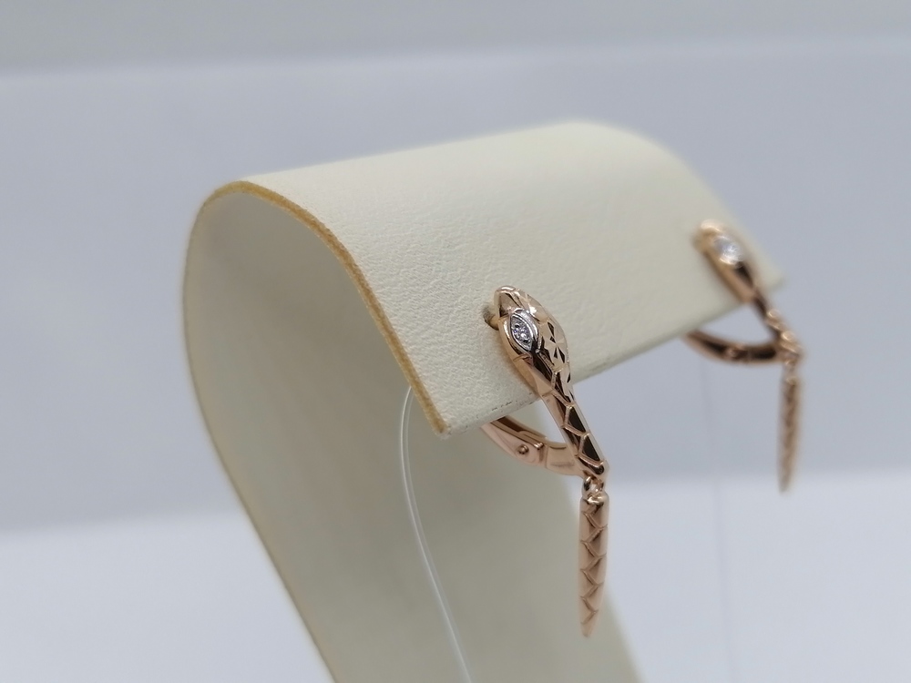 СЕРЬГИ С КАМНЯМИ (Au 585)