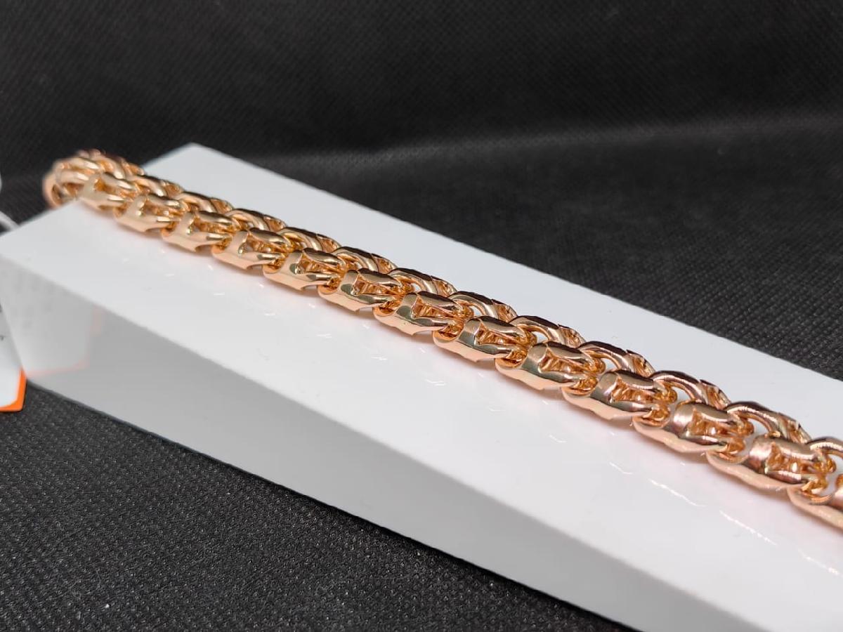 БЛБ585 БРАСЛЕТ ПОЛНОВЕСНЫЙ Бисмарк (Au 585)