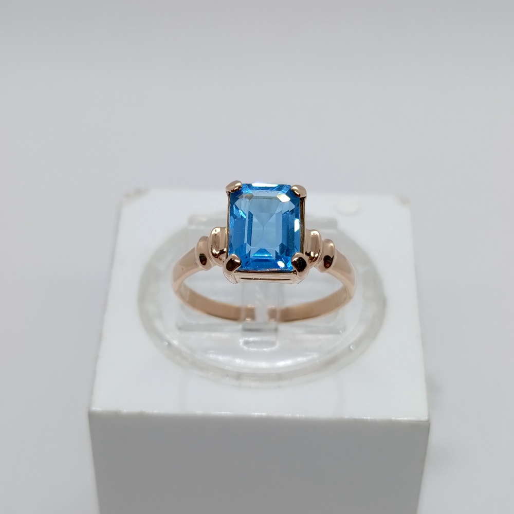 КОЛКМ585 КОЛЬЦО С КАМНЕМ (Au 585)