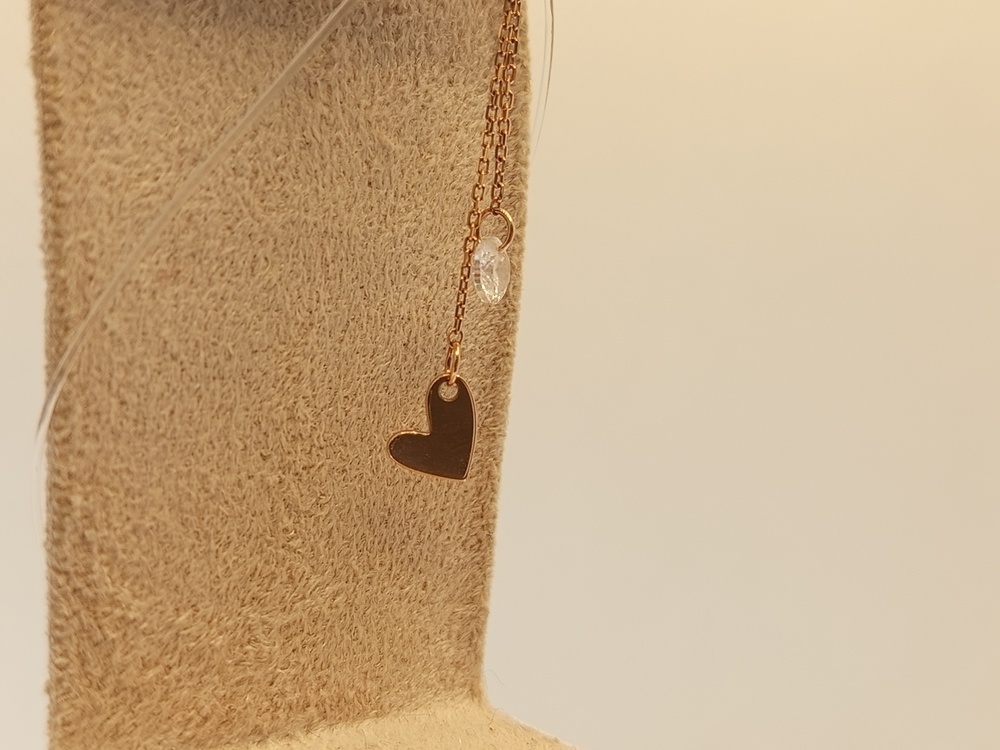 ПИРСИНГ В ПУПОК с камнем (Au 585)