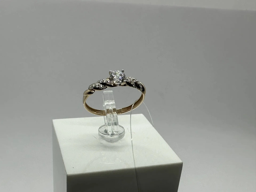 КОЛЬЦО С КАМНЯМИ (Au 585)