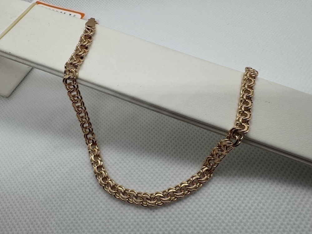 БЛБ585 БРАСЛЕТ ПОЛНОВЕСНЫЙ Бисмарк (Au 585)