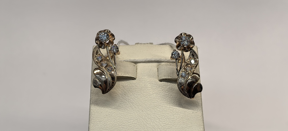 СЕРЬГИ С КАМНЯМИ (Au 585)