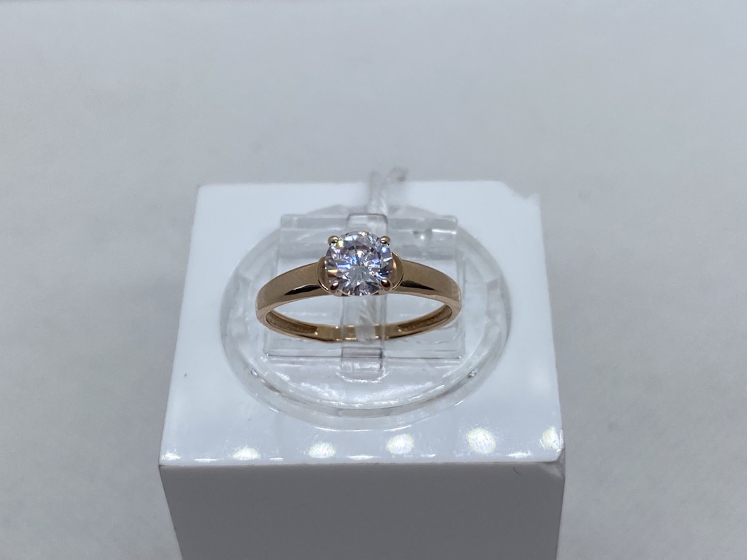 КОЛЬЦО С КАМНЕМ (Au 585)