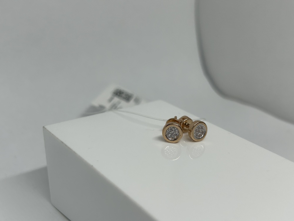 СЕРЬГИ ПУСЕТЫ с камнями (Au 585)