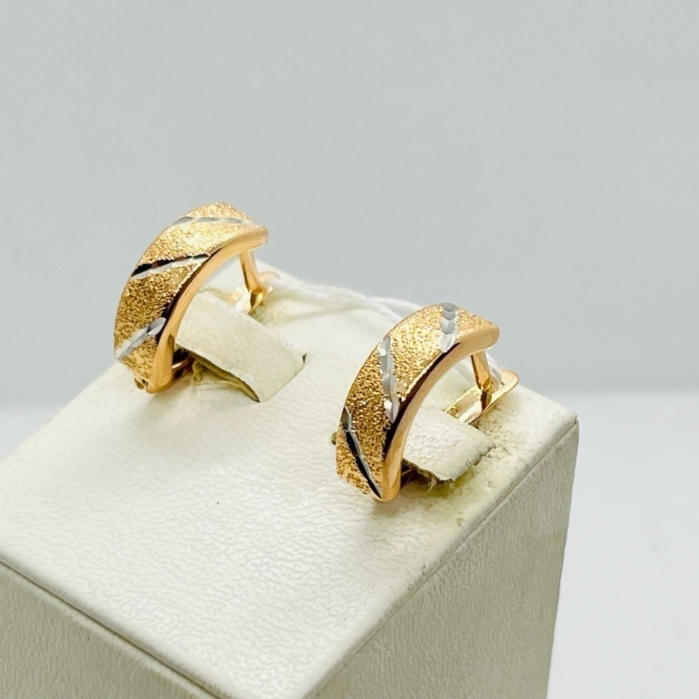 СБКМ585 СЕРЬГИ БЕЗ КАМНЯ (Au 585)