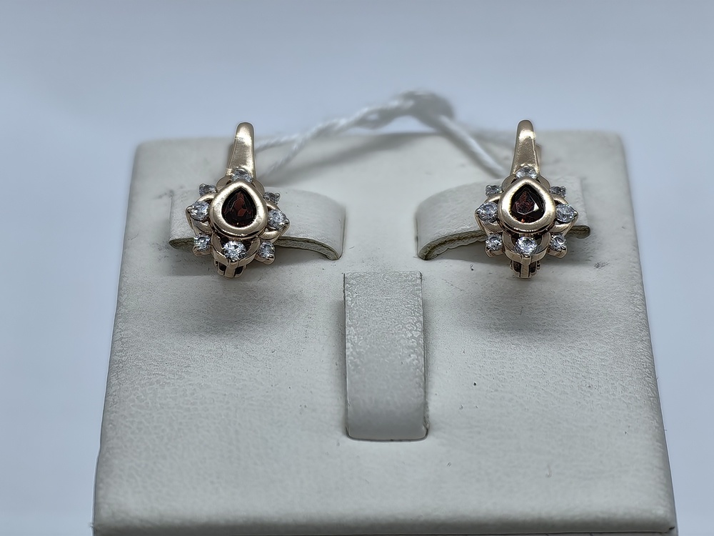 СЕРЬГИ С КАМНЯМИ (Au 375)