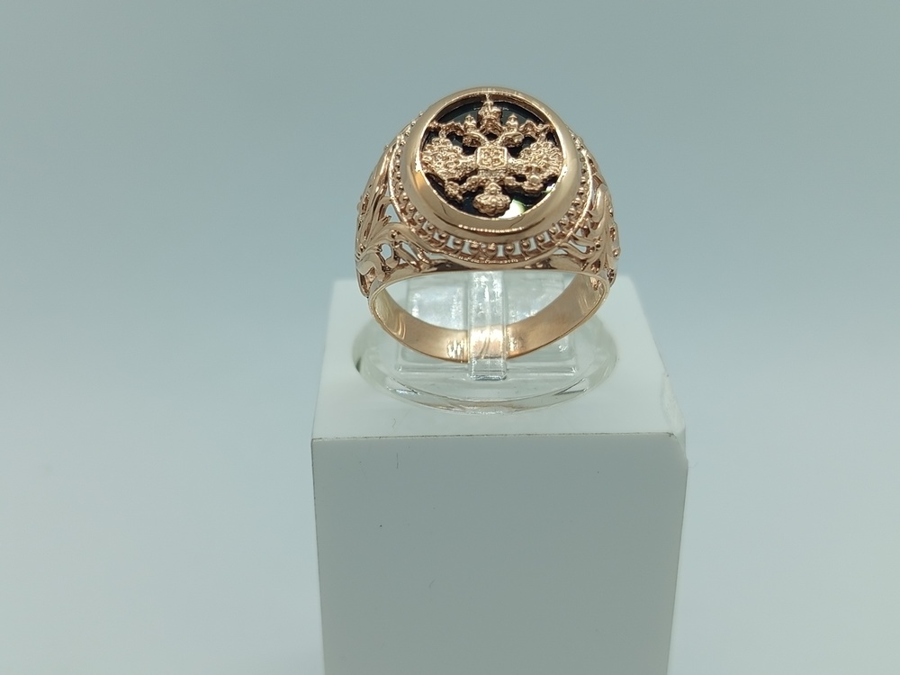 1020027 КОЛЬЦО ПЕЧАТКА с камнем (Au 585)