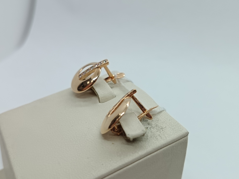 СКМИ585 СЕРЬГИ С КАМНЯМИ (Au 585)