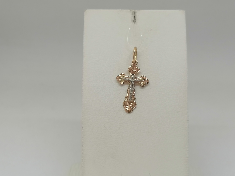 810-00014-10-00-00-02 ПОДВЕСКА КРЕСТ (Au 585)