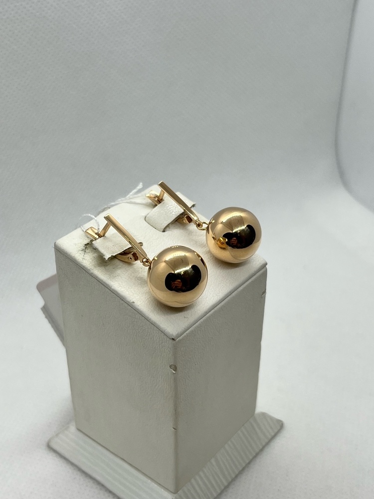 СЕРЬГИ БЕЗ КАМНЯ (Au 585)