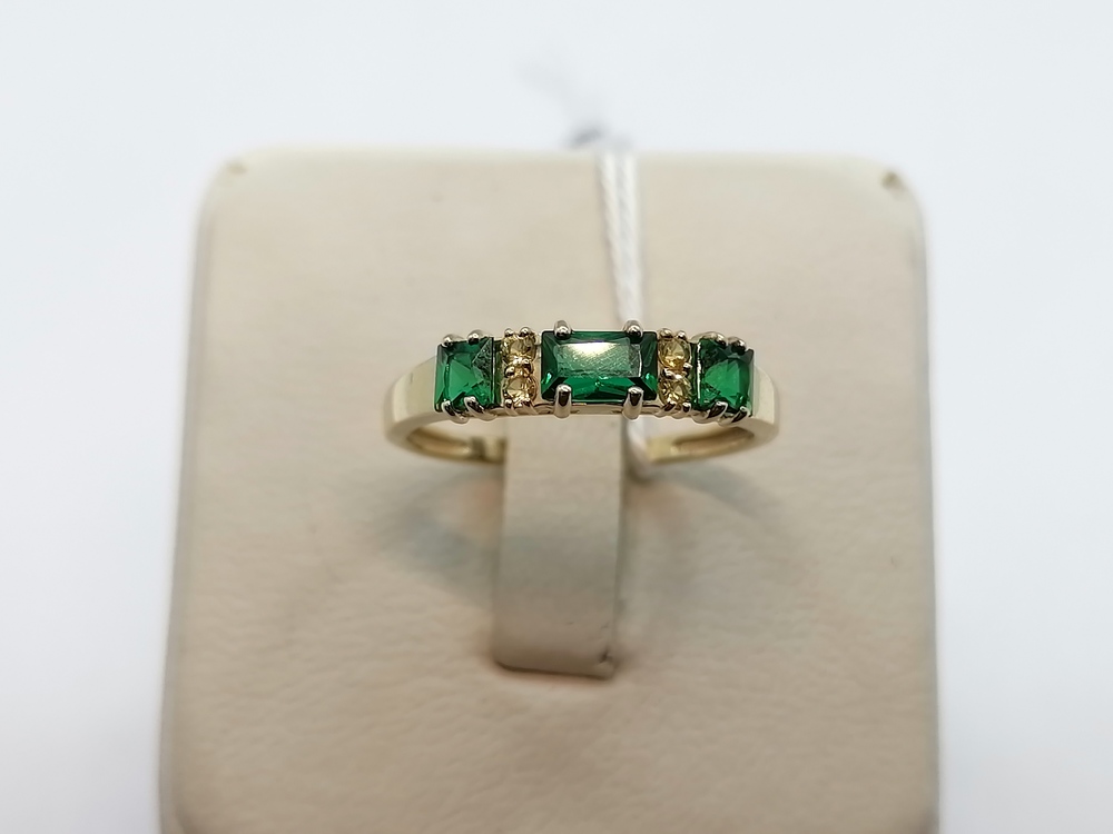 КОЛКМИ585 КОЛЬЦО С КАМНЯМИ (Au 585)