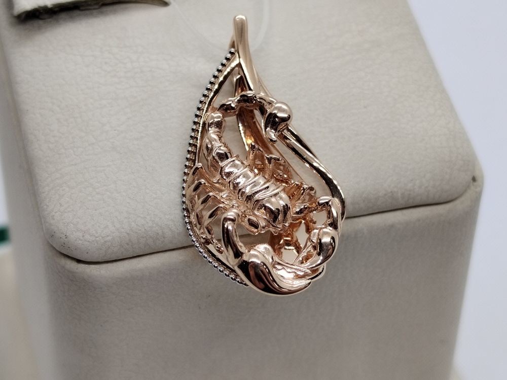 ПОДВЕСКА ЗНАК ЗОДИАКА СКОРПИОН (Au 585)