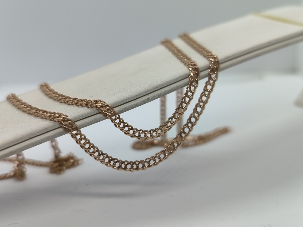 ЦЕПЬ ПОЛНОВЕСНАЯ Ромб двойной (Au 585)