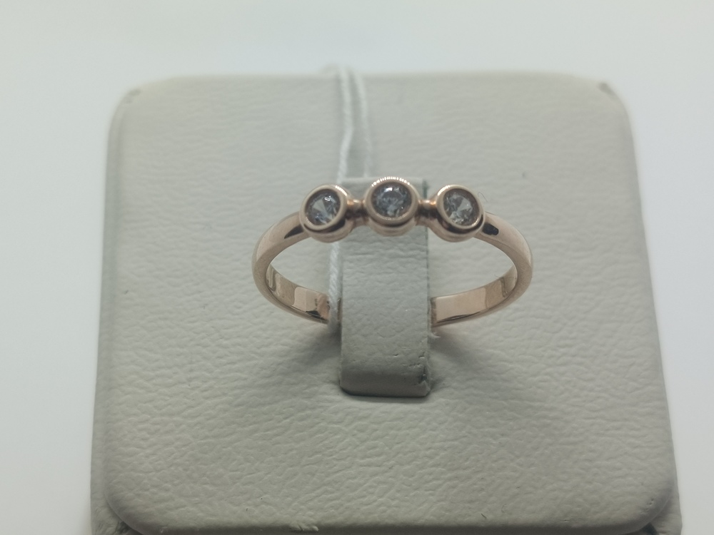 КОЛЬЦО С КАМНЯМИ (Au 585)