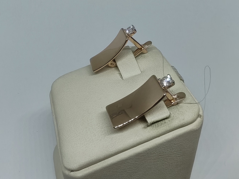 08-216723 СЕРЬГИ С КАМНЕМ (Au 585)