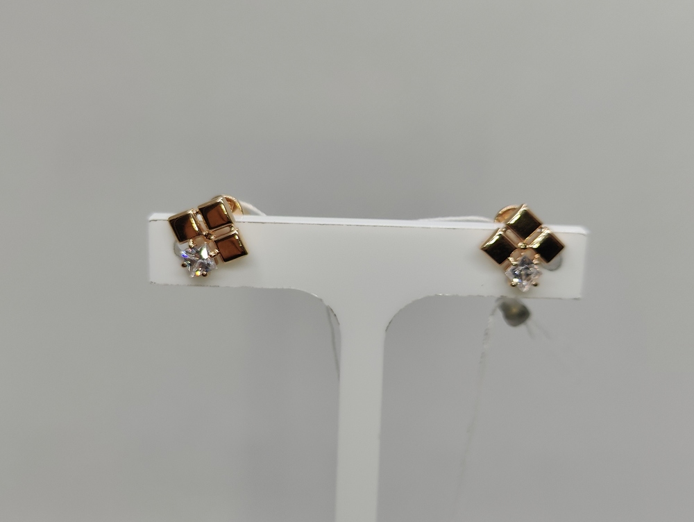 СПУС585 СЕРЬГИ ПУСЕТЫ (Au 585)