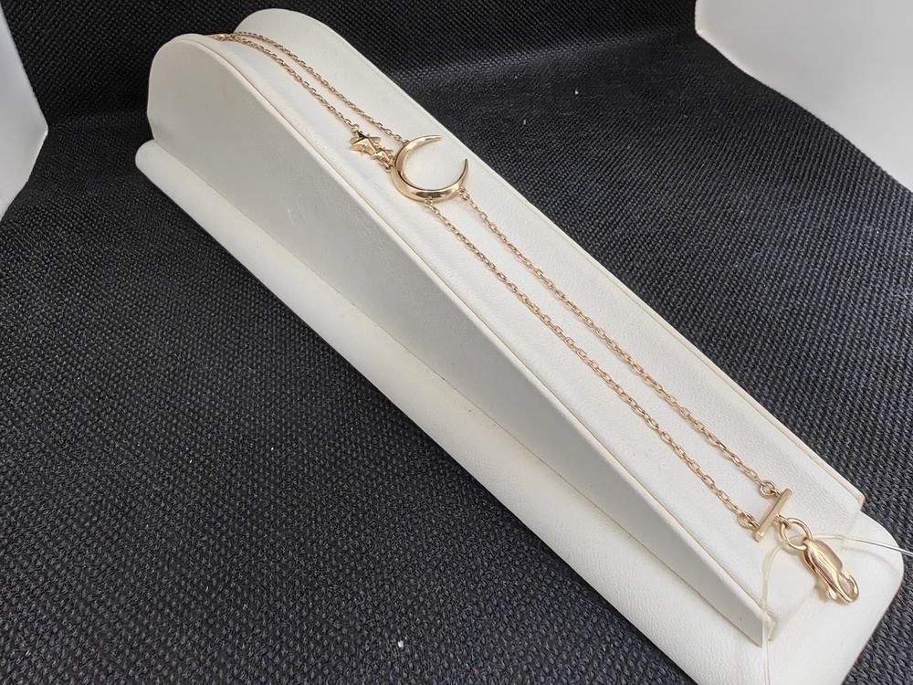 БРАСЛЕТ НА НОГУ без камня (Au 585)