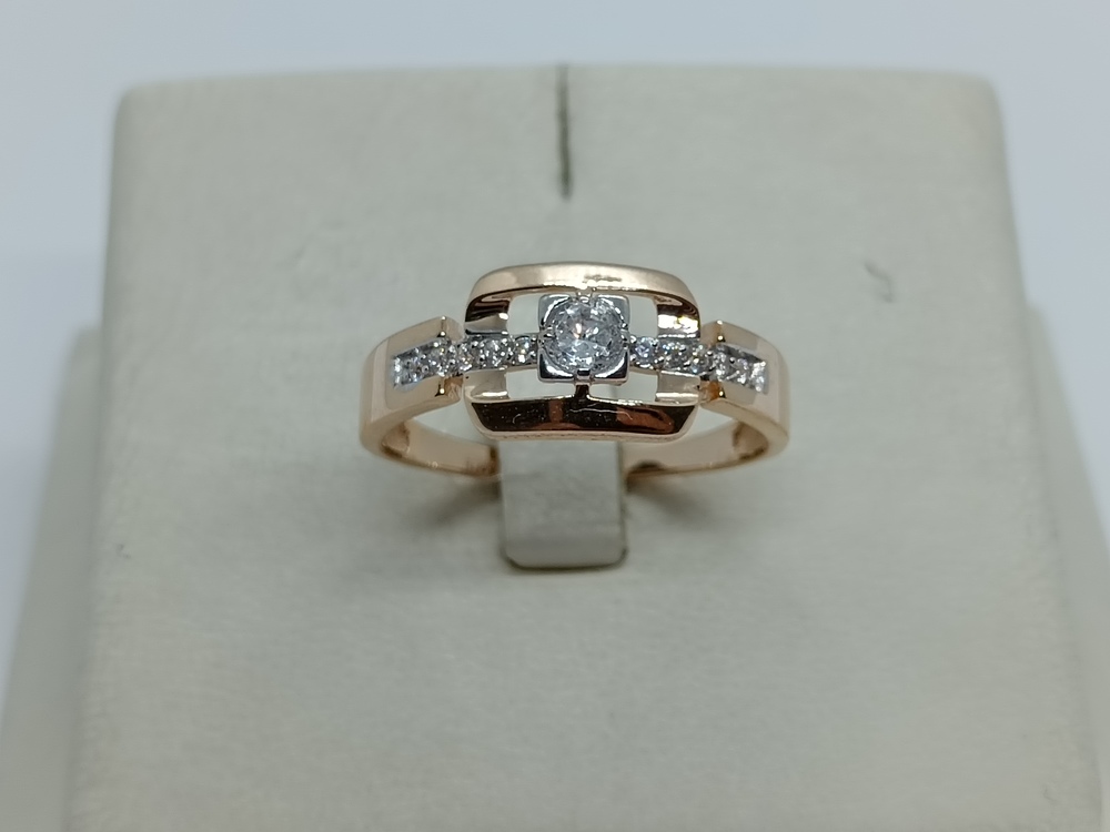 КОЛЬЦО С КАММНЯМИ (Au 585)