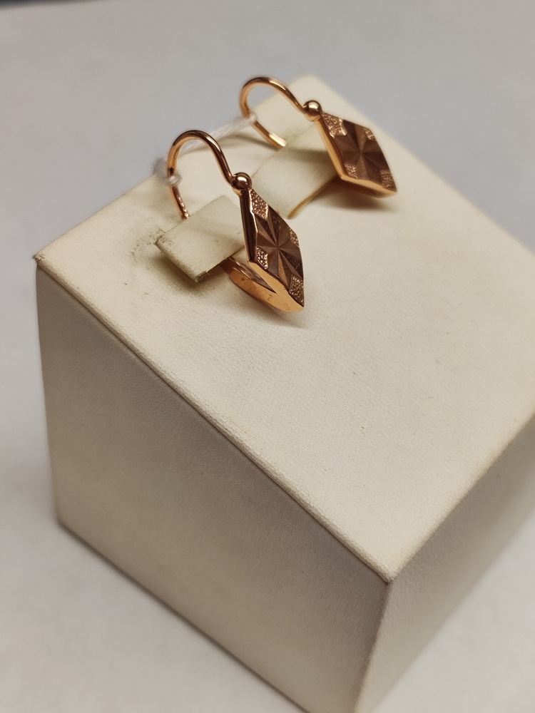 СБКМ583 СЕРЬГИ БЕЗ КАМНЯ (Au 583)