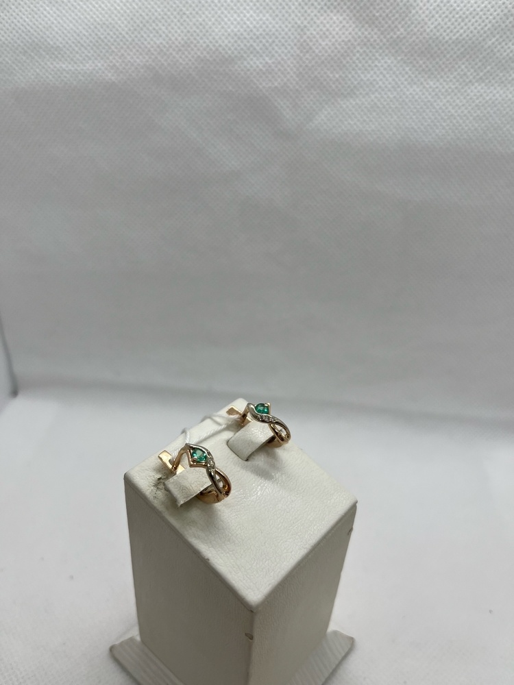 СКМИ585 СЕРЬГИ С КАМНЯМИ (Au 585)