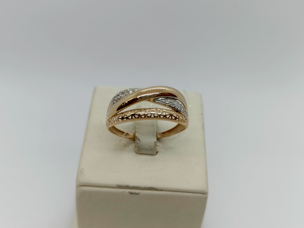 К13218166 КОЛЬЦО С КАМНЯМИ (Au 585)