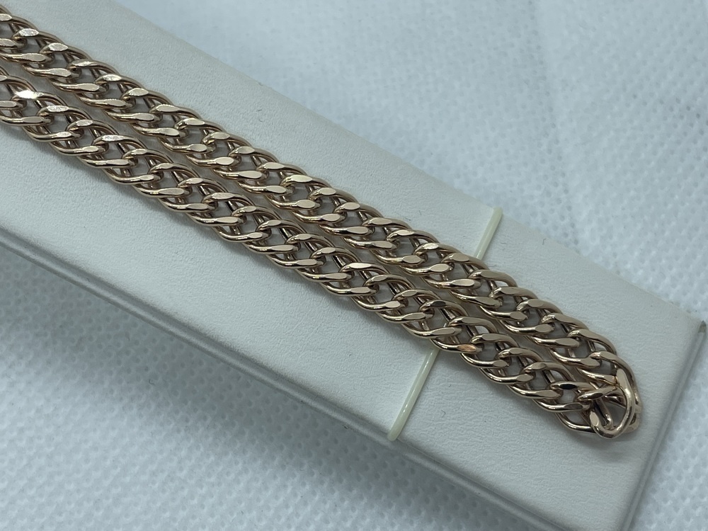 ЦЕПЬ ПУСТОТЕЛАЯ Ромб двойной (Au 585)