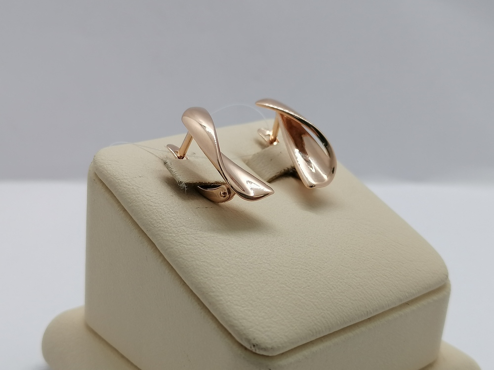 СЕРЬГИ БЕЗ КАМНЯ (Au 585)