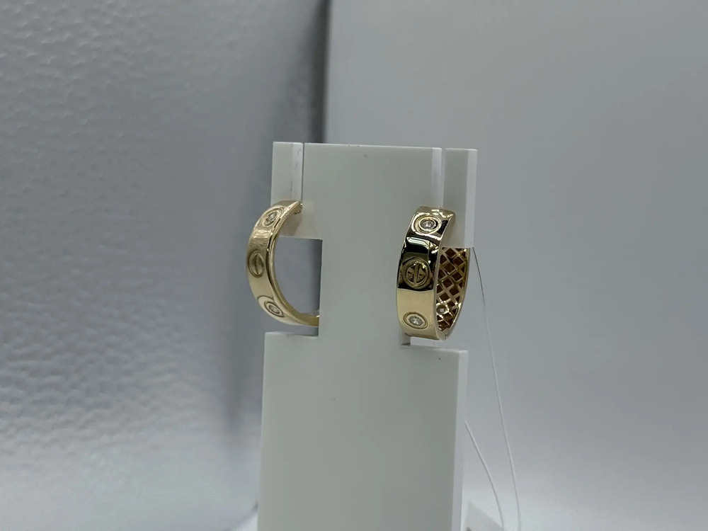 СЕРЬГИ С КАМНЯМИ (Au 585)