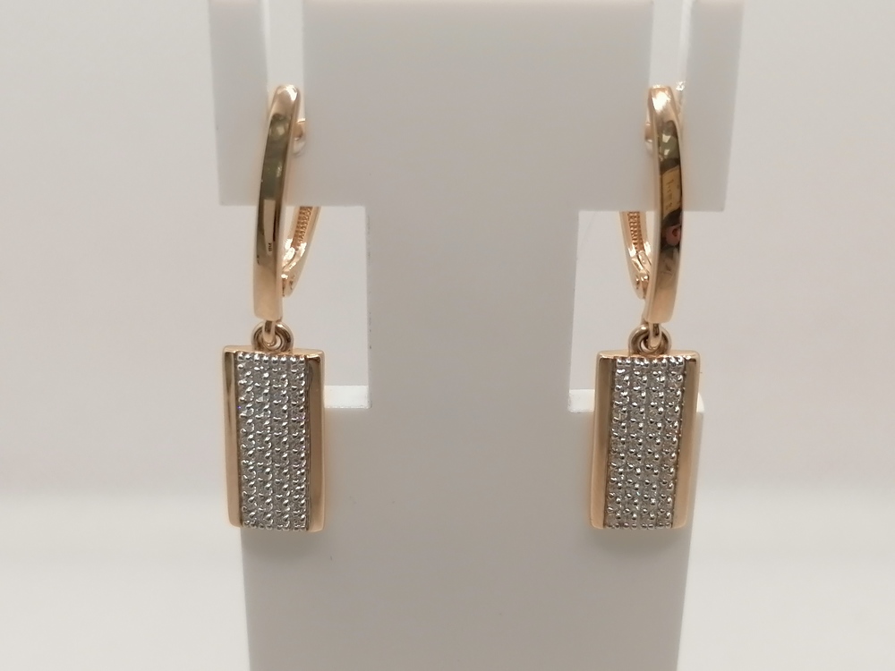 СЕРЬГИ С КАМНЯМИ (Au 585)