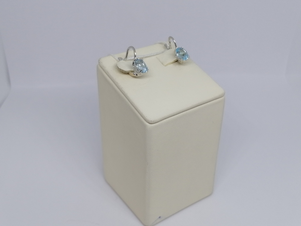 СКМ585 СЕРЬГИ С КАМНЕМ (Au 585)