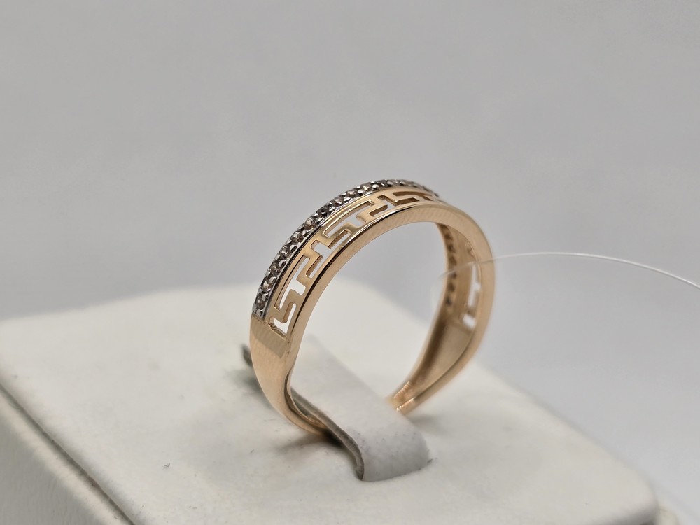 КОЛЬЦО С КАМНЯМИ (Au 585)