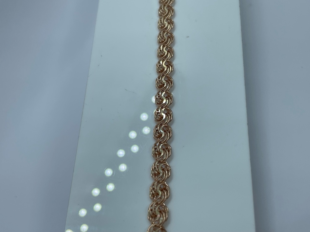 Роза Б050 БРАСЛЕТ ПУСТОТЕЛЫЙ Роза (Au 585)