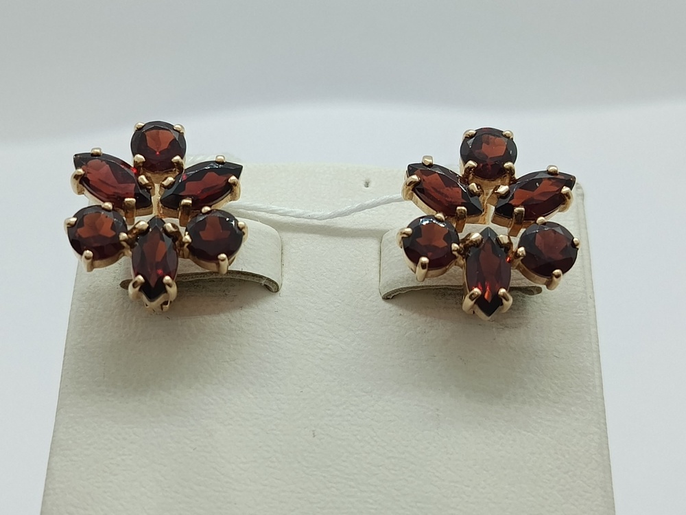 СКМИ585 СЕРЬГИ С КАМНЯМИ (Au 585)