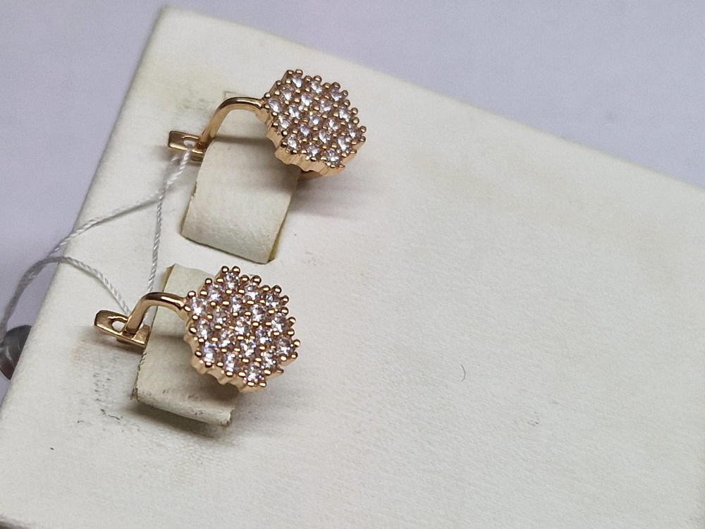 СЕРЬГИ С КАМНЯМИ (Au 585)