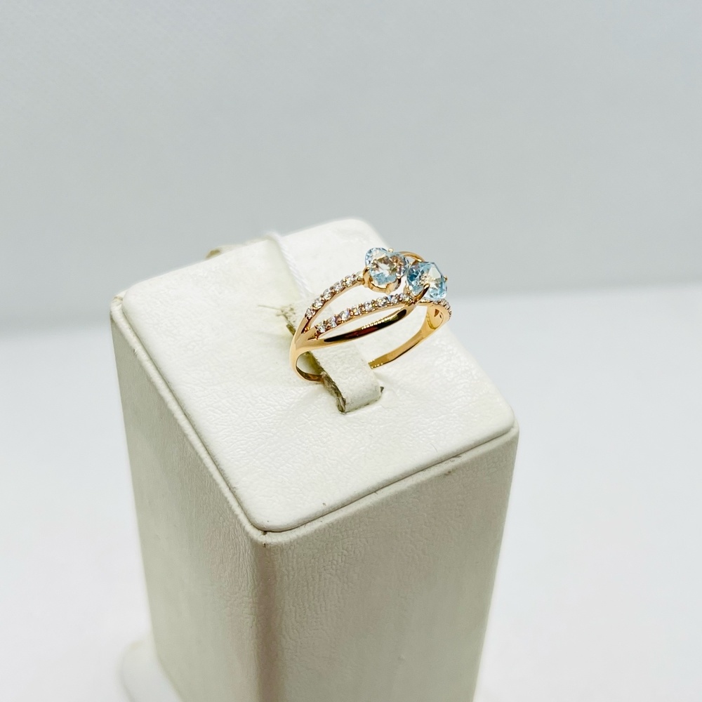 КОЛКМИ585 КОЛЬЦО С КАМНЯМИ (Au 585)