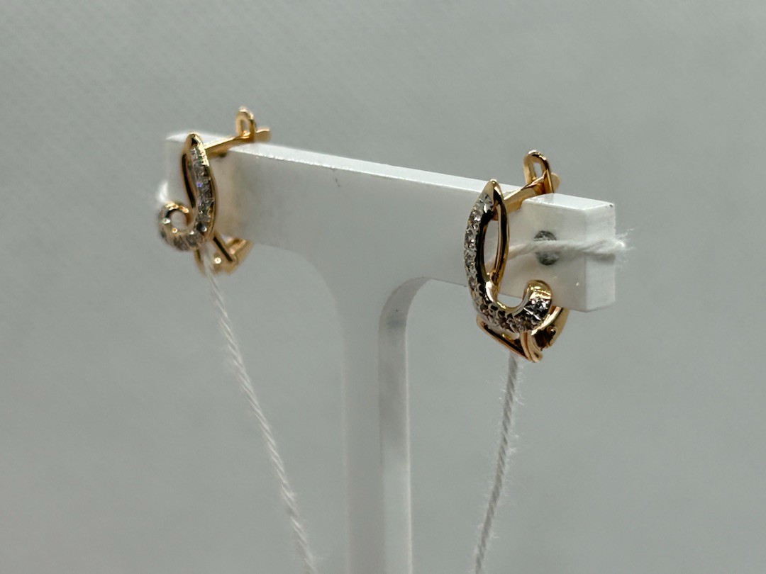 СЕРЬГИ С КАМНЯМИ (Au 585)