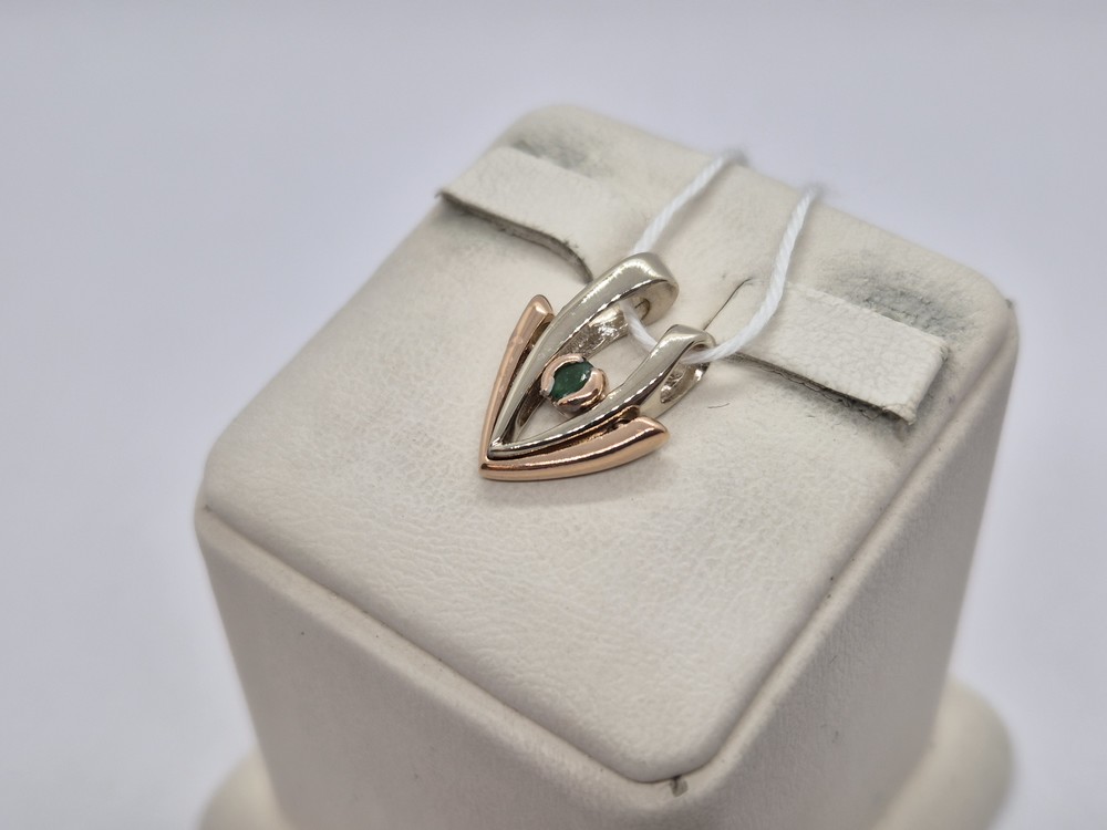 ПОДКМ585 ПОДВЕСКА С КАМНЕМ (Au 585)