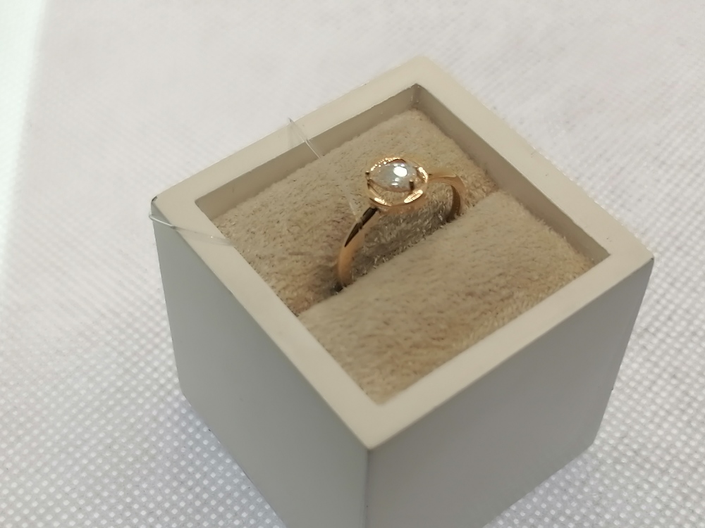 КОЛЬЦО С КАМНЕМ (Au 585)