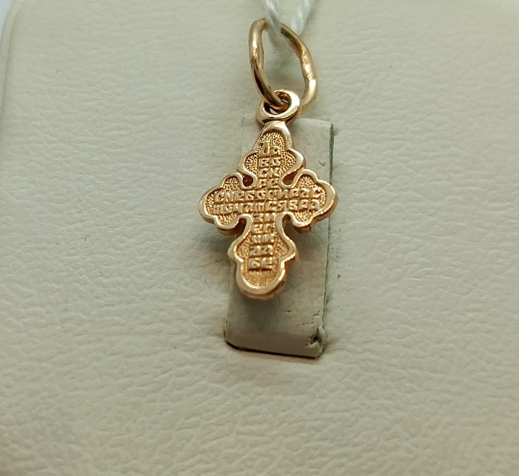 ПОДКБК585 ПОДВЕСКА КРЕСТ БЕЗ КАМНЯ (Au 585)