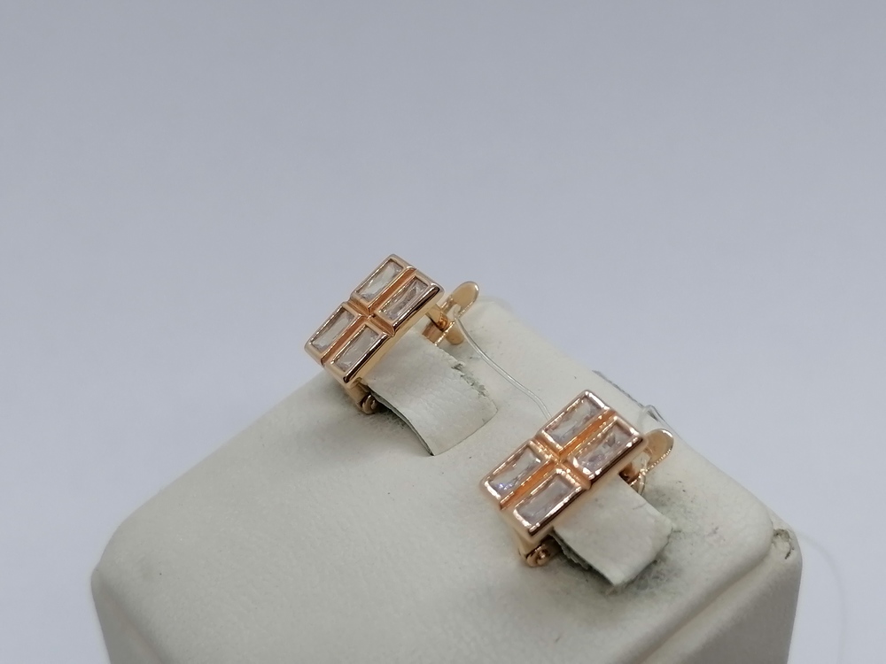 СЕРЬГИ С КАМНЯМИ (Au 585)