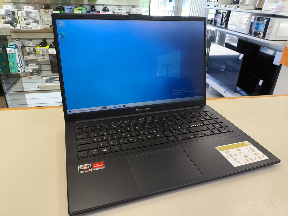 Ноутбук ASUS VivoBook Go 15 E1504F; Ryzen 5 7520U, AMD Radeon (TM) Graphics, 16 Гб, 512 GB, Нет