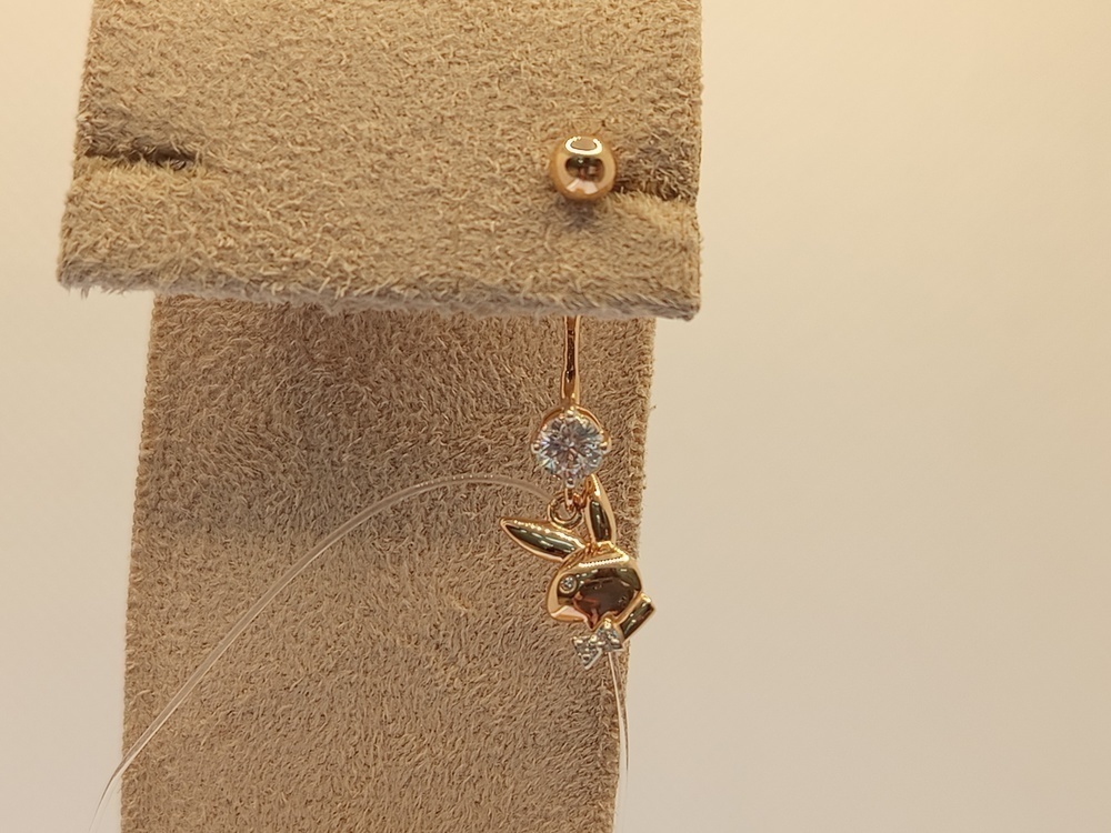 060221 ПИРСИНГ С КАМНЯМИ (Au 585)