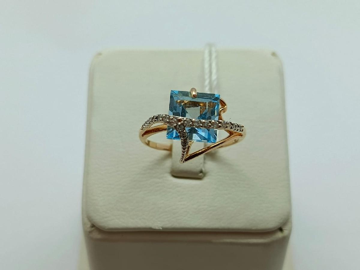 КОЛКМИ585 КОЛЬЦО С КАМНЯМИ (Au 585)